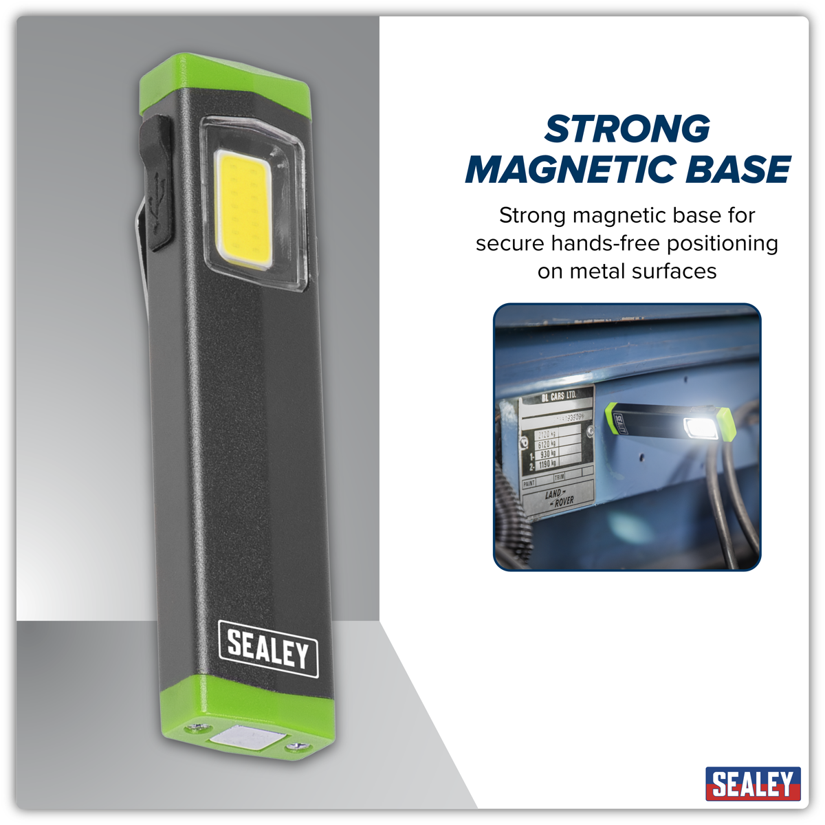 Sealey LED500SB Mini Super Beam Aluminium Pocket Light 3W COB LED