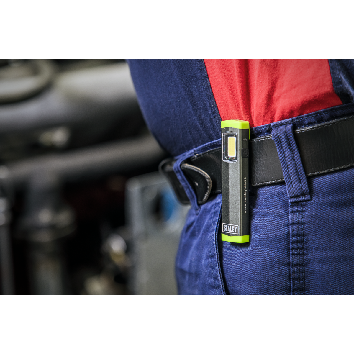 Sealey LED500SB Rechargeable Mini Super Beam Aluminium Pocket Light 3W COB LED