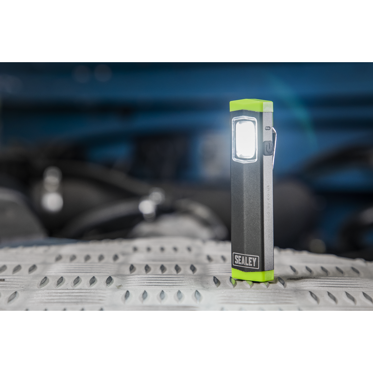 Sealey LED500SB Rechargeable Mini Super Beam Aluminium Pocket Light 3W COB LED