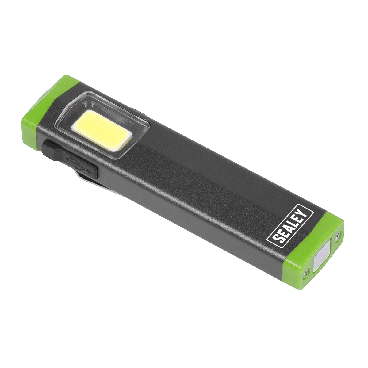 Sealey LED500SB Rechargeable Mini Super Beam Aluminium Pocket Light 3W COB LED