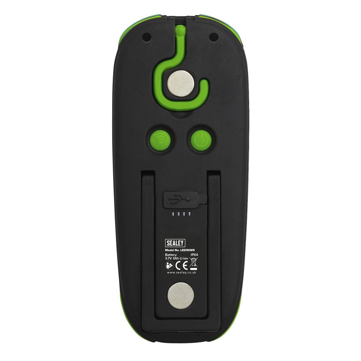 Sealey LED50WSDB Rechargeable Torch with Wireless Speaker 10W COB LED - Display Box of 10