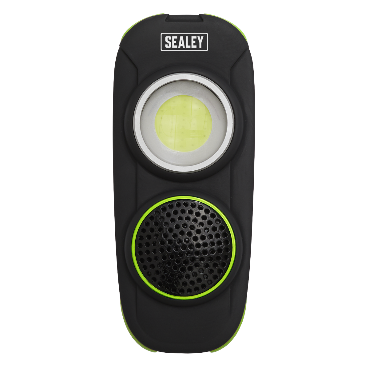 Sealey LED50WSDB Rechargeable Torch with Wireless Speaker 10W COB LED - Display Box of 10