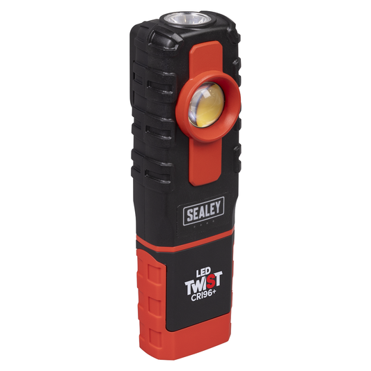 Sealey LED601CM LED Twist® Rechargeable Inspection Light 6W COB LED & 1W SMD LED Colour Match CRI 96+