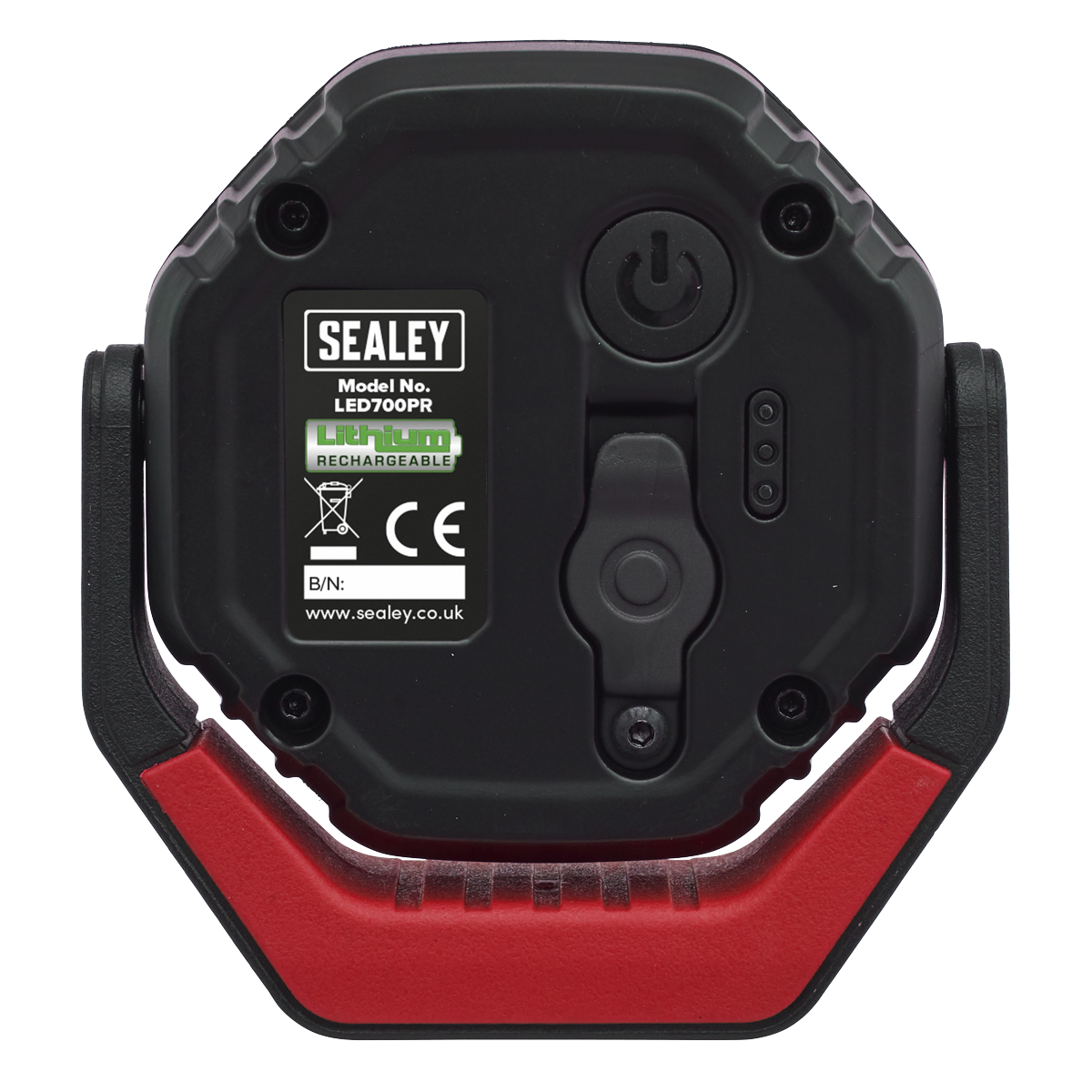 Sealey LED700PR Rechargeable 360° Pocket Floodlight with Magnet 7W COB LED - Red