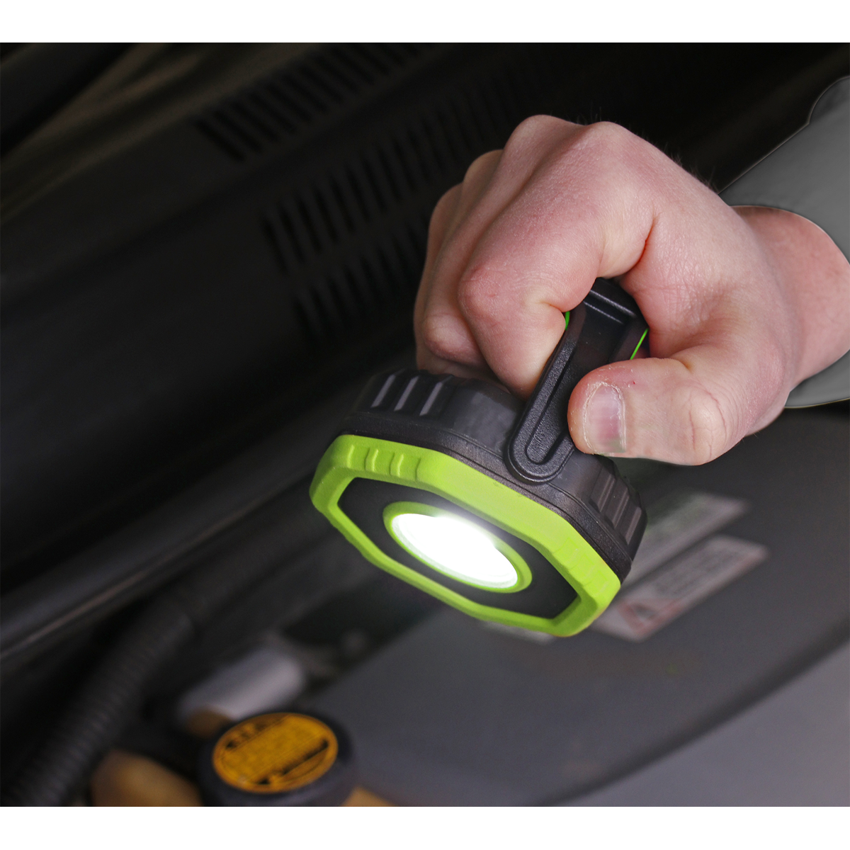 Sealey LED700P Rechargeable 360° Pocket Floodlight with Magnet 7W COB LED - Green