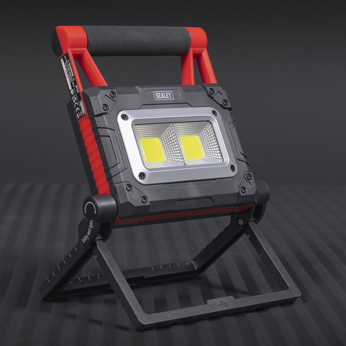 Sealey LEDFL15WS Rechargeable Solar Powered Portable Floodlight 15W COB LED