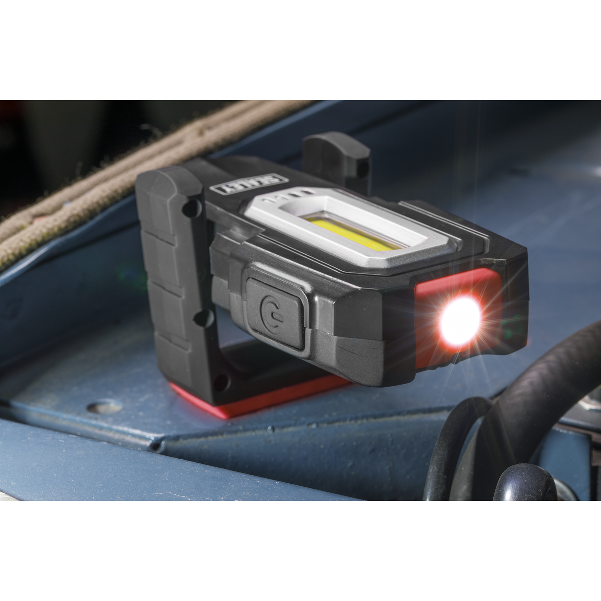Sealey LEDWC03 Wireless Rechargeable Inspection Light 3W COB & 1W SMD LED
