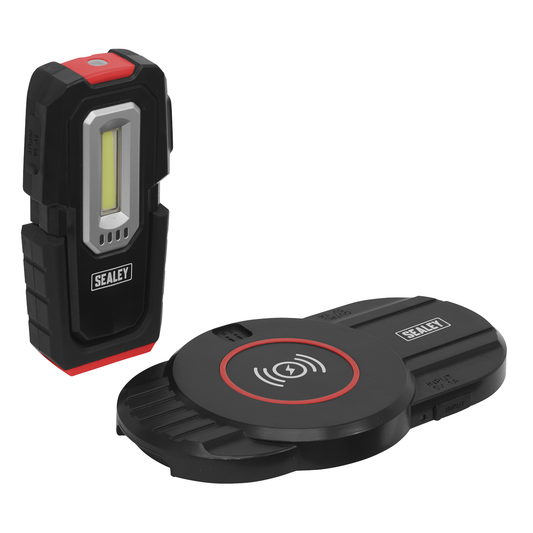 Sealey LEDWCBCOMBO1 Inspection Light with Single Wireless Charging Base 3W COB & 1W SMD LED
