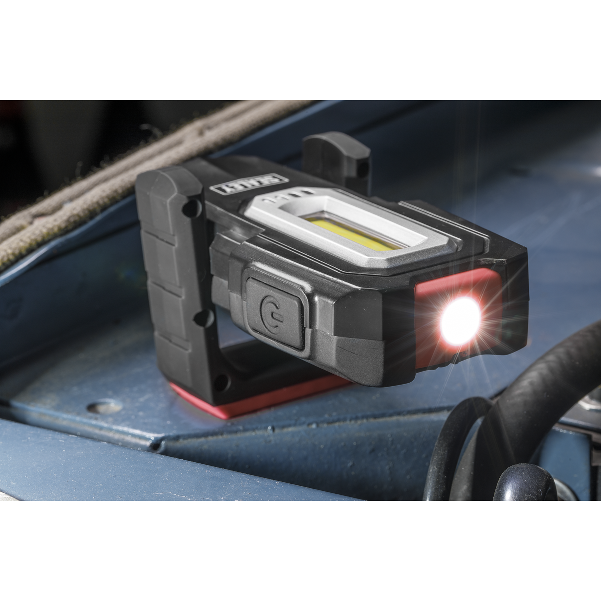 Sealey LEDWCBCOMBO3 Inspection Light (x2) with Double Wireless Charging Base 3W COB & 1W SMD LED