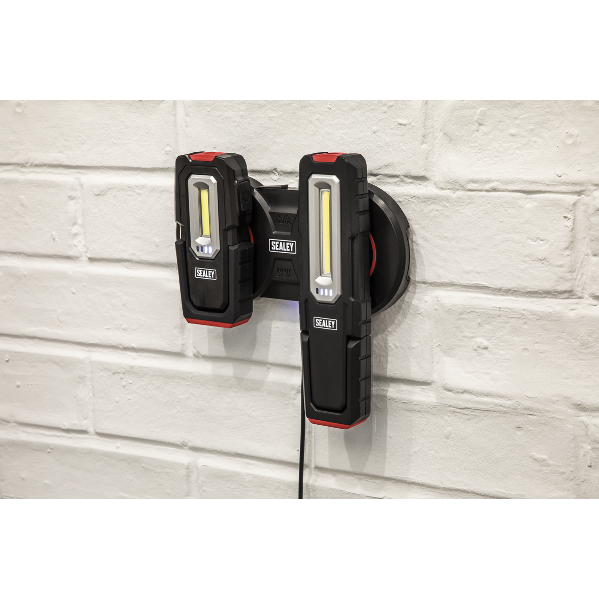 Sealey LEDWCBCOMBO4 Inspection Light with Double Wireless Charging Base 5W & 3W COB LED