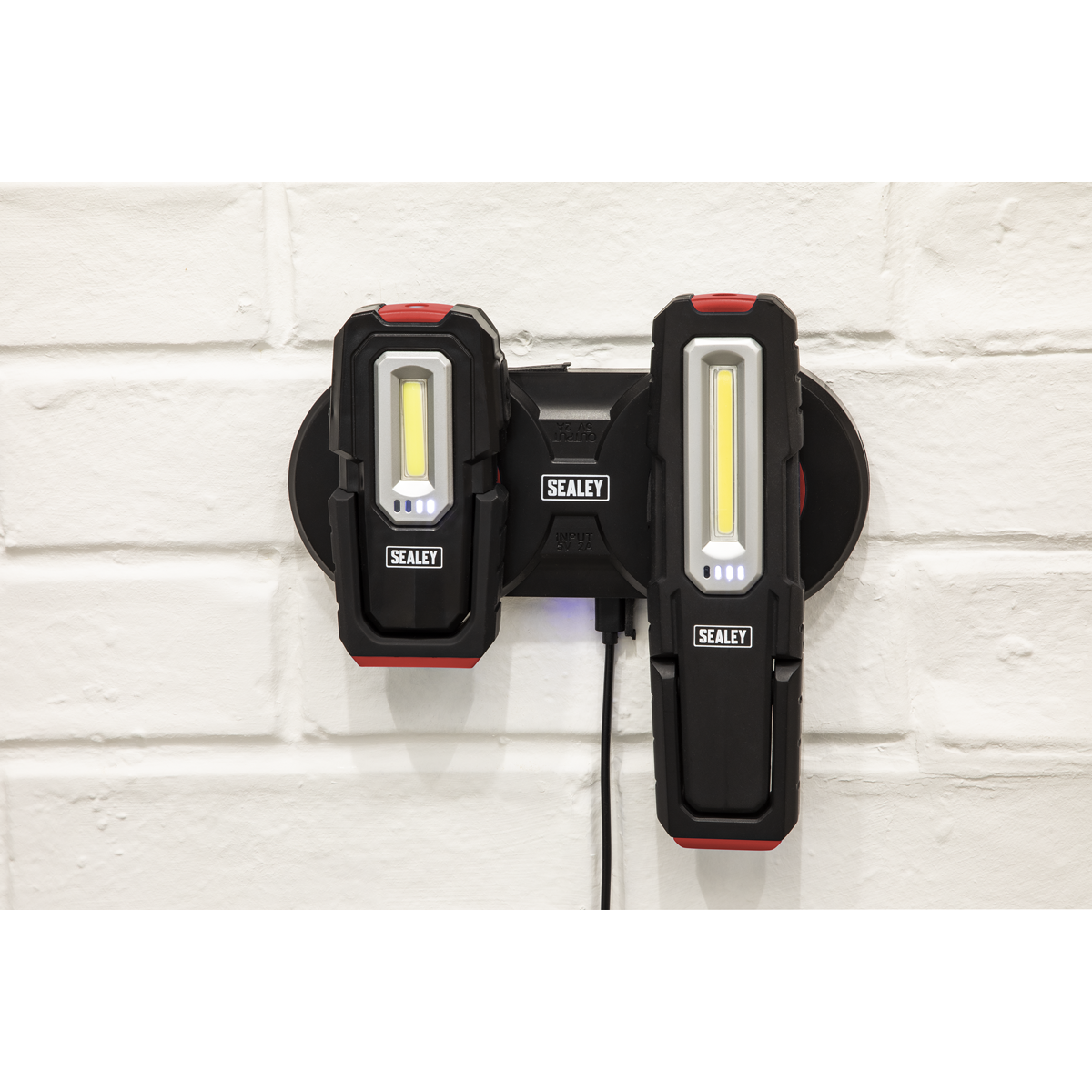 Sealey LEDWCBCOMBO4 Inspection Light with Double Wireless Charging Base 5W & 3W COB LED