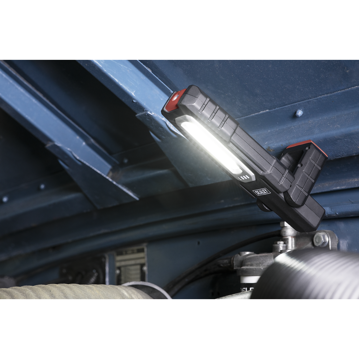 Sealey LEDWCBCOMBO5 Inspection Light (x2) with Double Wireless Charging Base 5W COB & 1W SMD LED