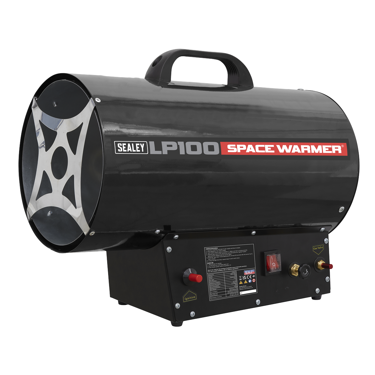 Sealey LP100 Space Warmer® Propane Heater 61,000-102,000Btu/hr(18-30kW)