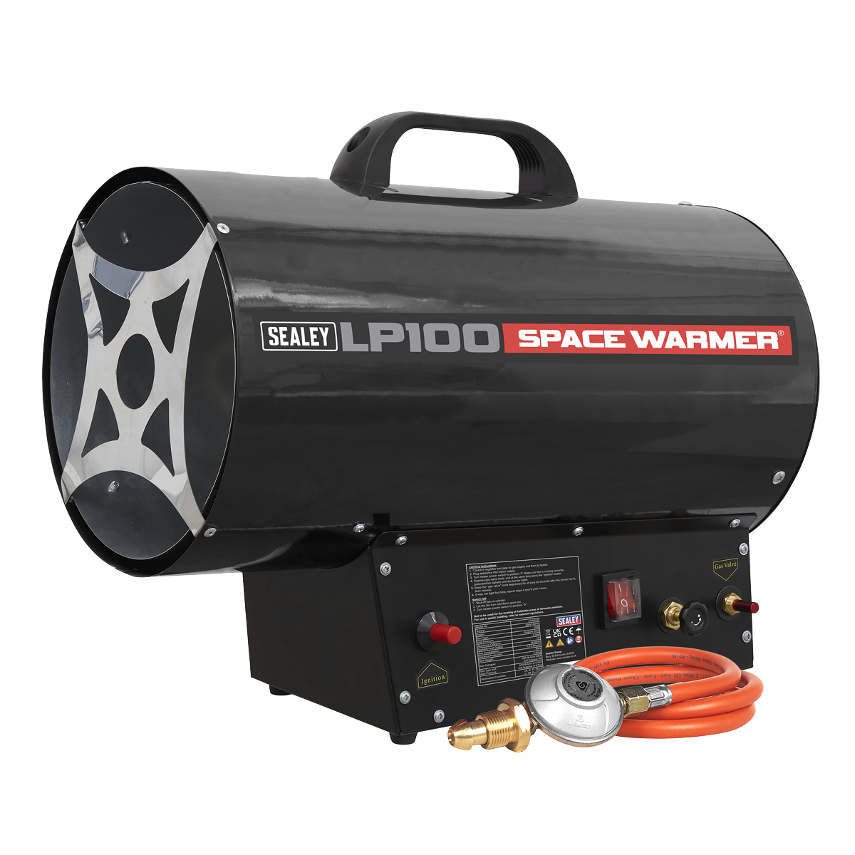 Sealey LP100 Space Warmer® Propane Heater 61,000-102,000Btu/hr(18-30kW)