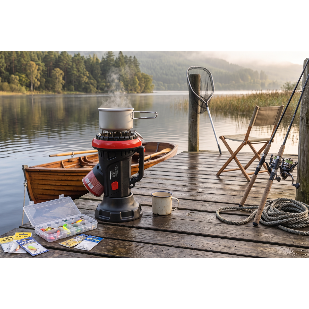 Sealey LP11 Space Warmer® Portable Propane Heater and Stove 4,000Btu/hr