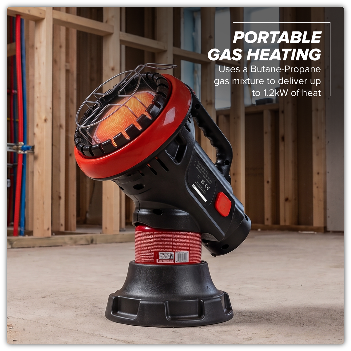 Sealey LP11 Space Warmer® Portable Propane Heater and Stove 4,000Btu/hr