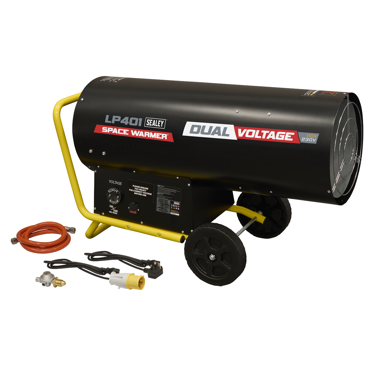 Sealey LP401 Dual Voltage Space Warmer® Propane Heater 210,000-400,000Btu/hr