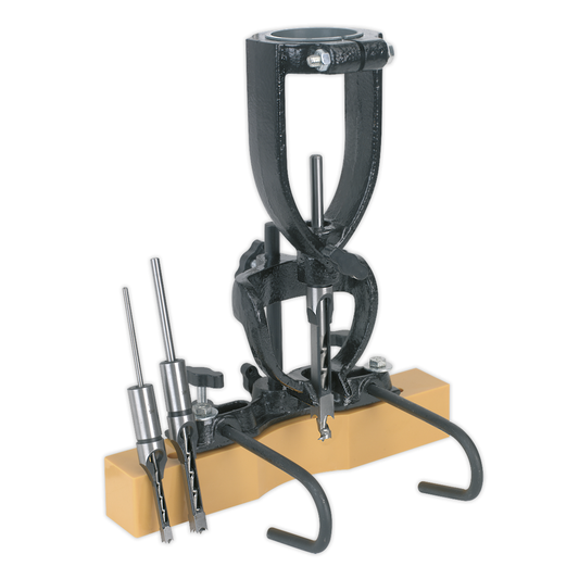 Sealey MA10 Wood Mortising Attachment with Chisels 40-65mm