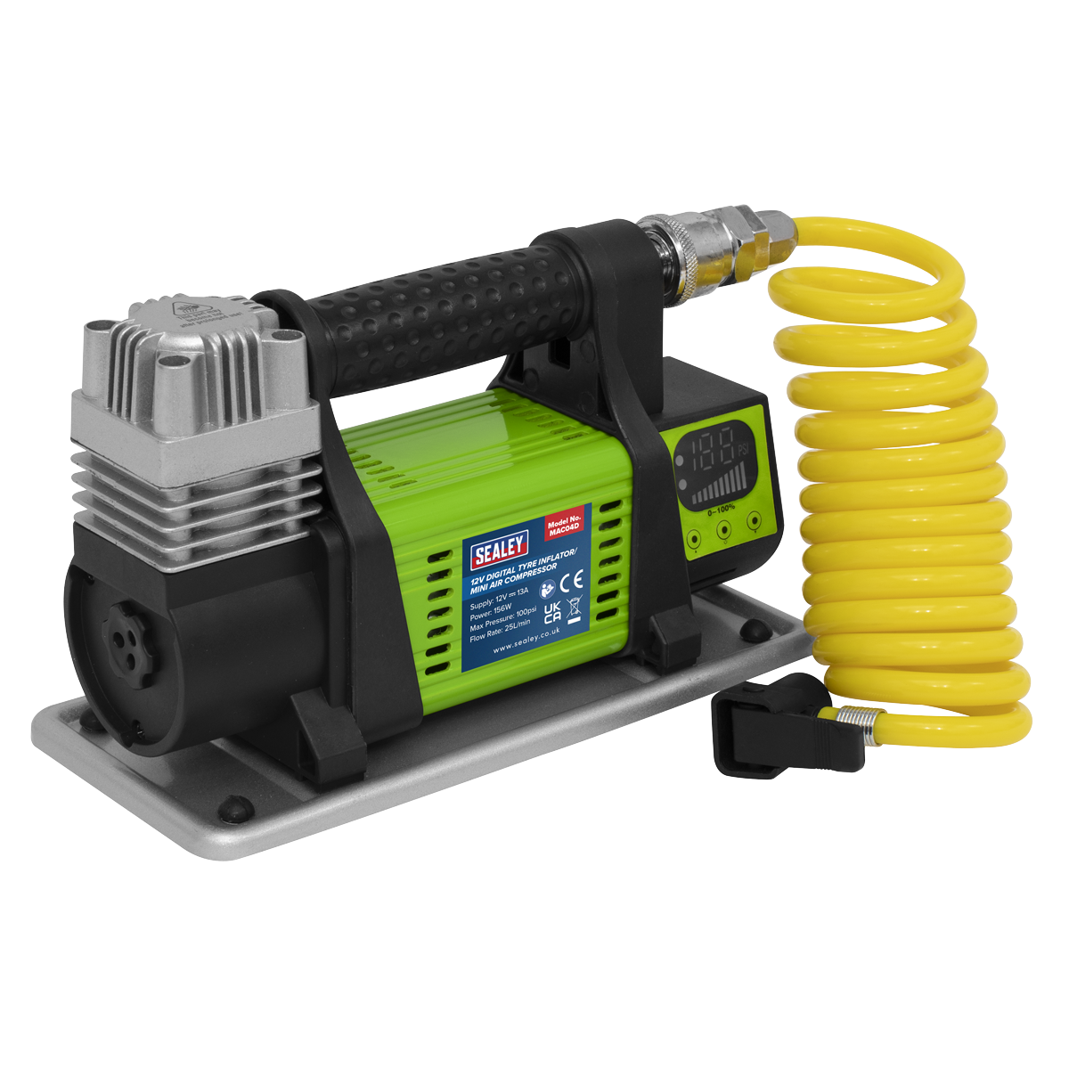 Sealey MAC04D Digital Tyre Inflator/Mini Air Compressor 12V