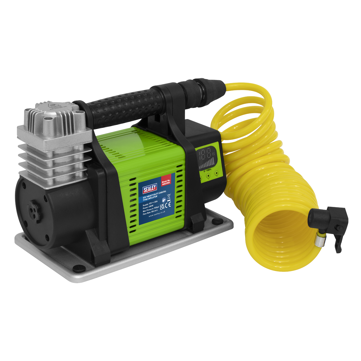 Sealey MAC05D Heavy-Duty Digital Tyre Inflator 12V