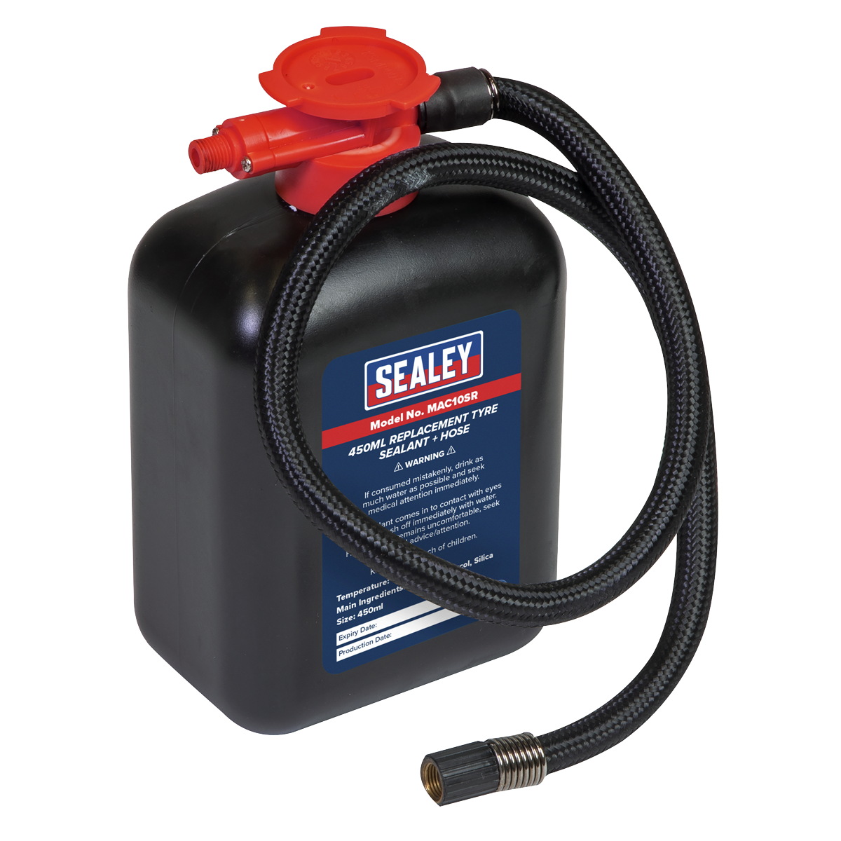 Sealey MAC10SR Replacement Tyre Sealant & Hose 450ml