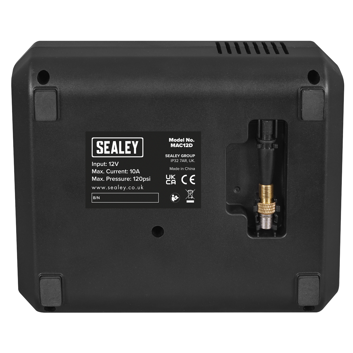 Sealey MAC12D Tyre Inflator with Worklight 12V