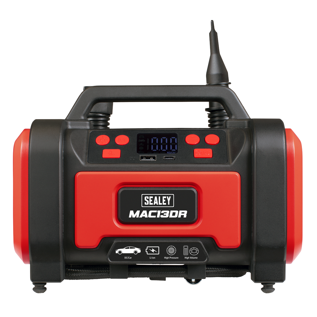 Sealey MAC13DR Rechargeable Tyre Inflator & High Volume Air Pump 12V