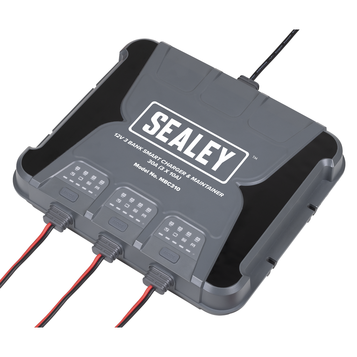 Sealey MBC310 3 Bank 12V Smart Charger & Maintainer 30A (3 x 10A)