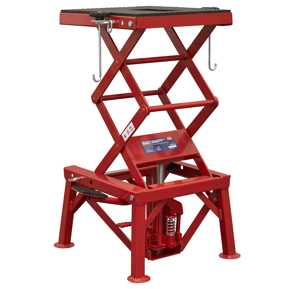 Sealey MC135 Hydraulic Motorcycle Lift Off-Road/Trials Bikes 135kg Capacity