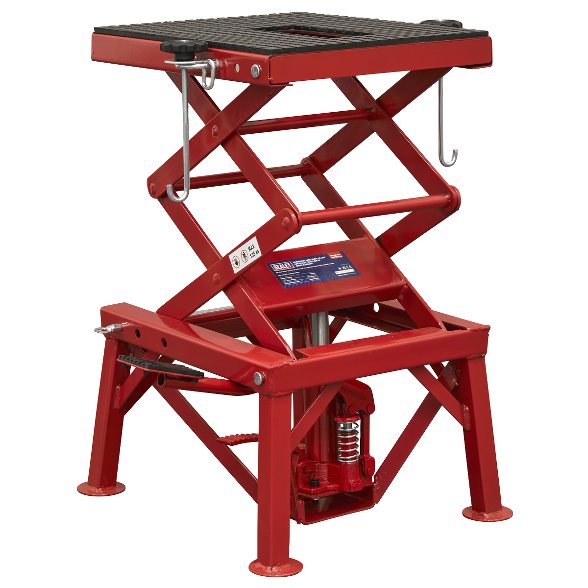 Sealey MC135 Hydraulic Motorcycle Lift Off-Road/Trials Bikes 135kg Capacity