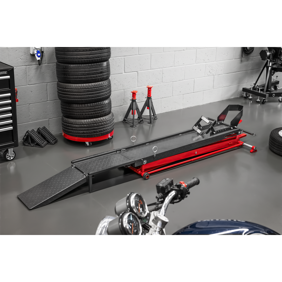 Sealey MC550 Hydraulic Motorcycle Lift 450kg Capacity