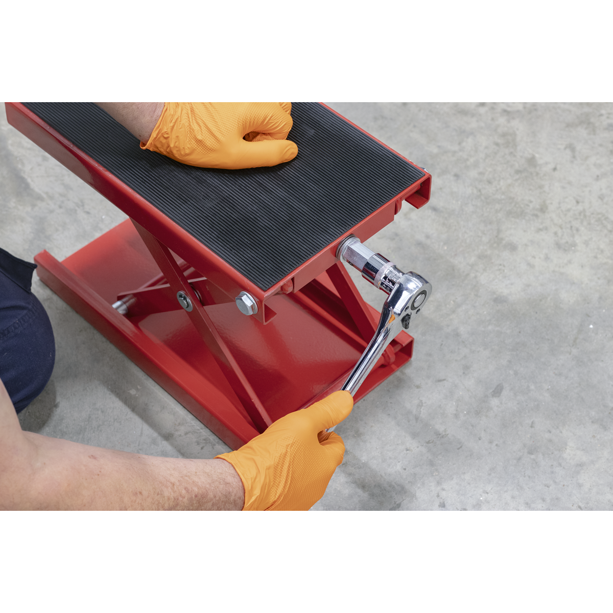 Sealey MC5908 Motorcycle Scissor Stand 450kg Capacity