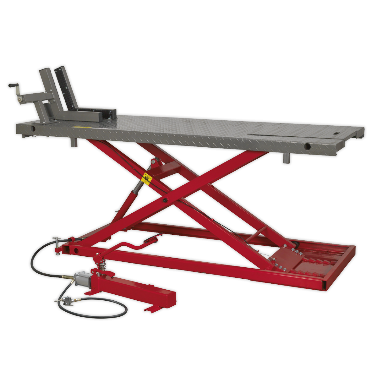 Sealey MC680A Heavy-Duty Air/Hydraulic Motorcycle Lift 680kg Capacity
