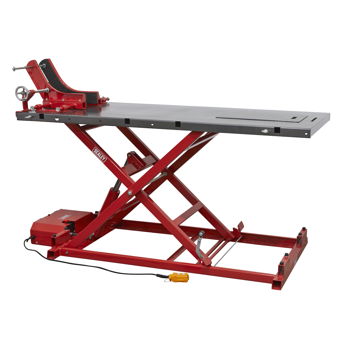 Sealey MC680E Heavy-Duty Electro/Hydraulic Motorcycle Lift 680kg Capacity
