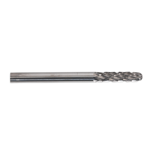 Sealey MCB002 Micro Carbide Burr Ball Nose Cylindrical 3mm - Pack of 3