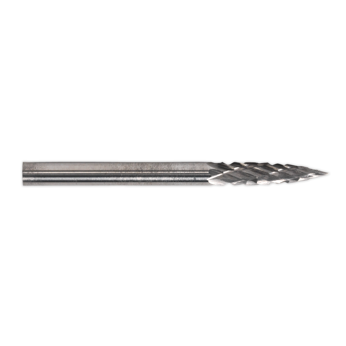Sealey MCB005 Micro Carbide Burr Pointed Tree 3mm - Pack of 3
