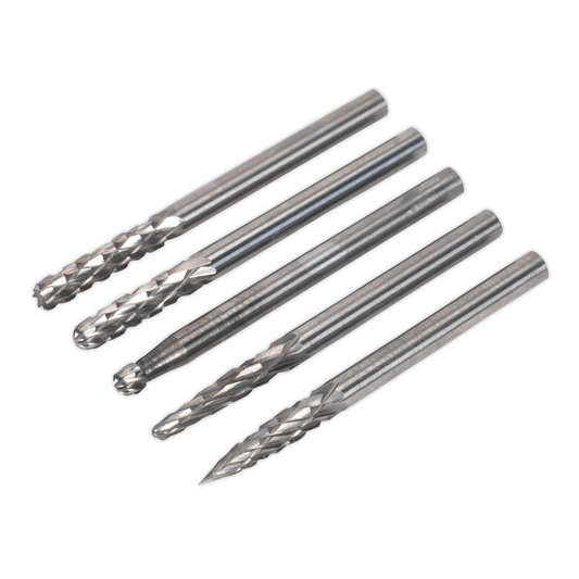 Sealey MCBSET01 Micro Carbide Burr Set 5pc