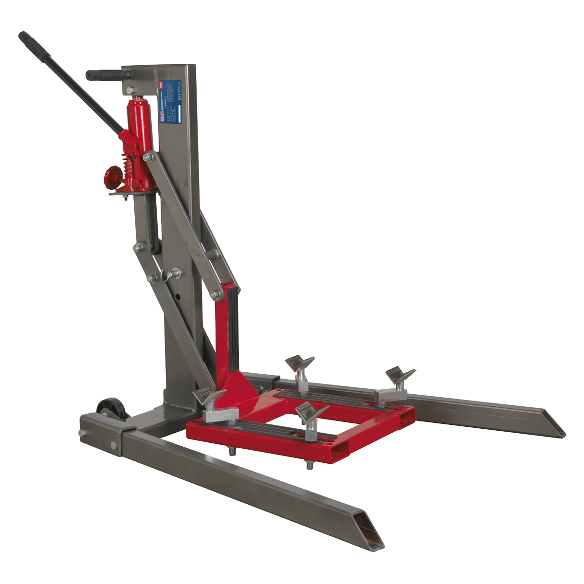 Sealey MCL500 Single Post Hydraulic Portable Motorcycle Lift 450kg Capacity