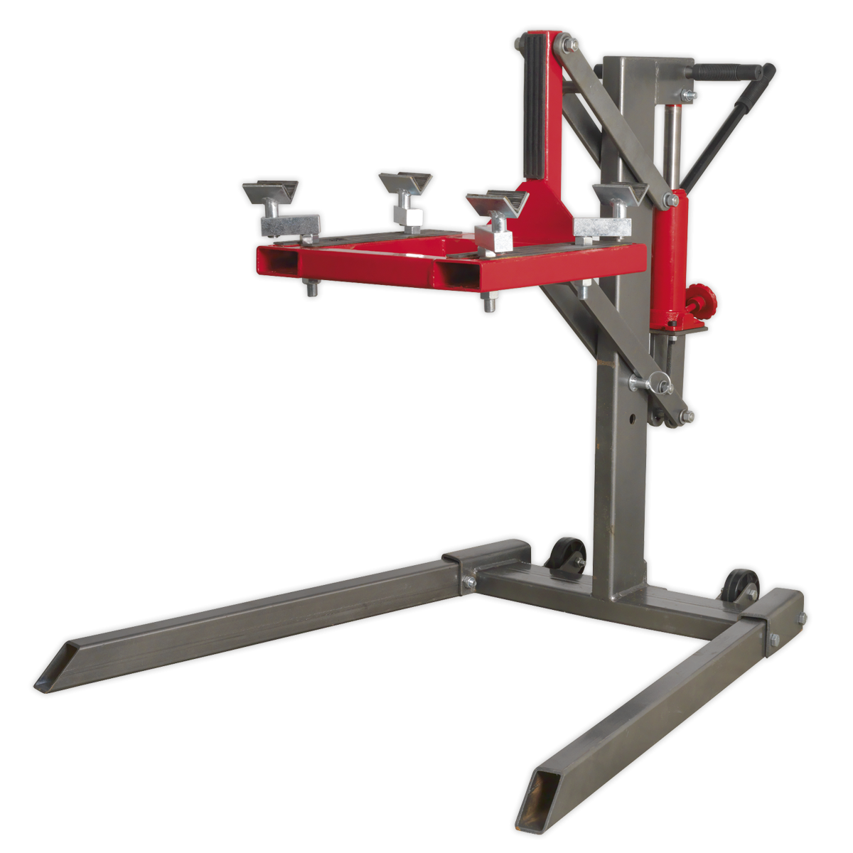 Sealey MCL500 Single Post Hydraulic Portable Motorcycle Lift 450kg Capacity