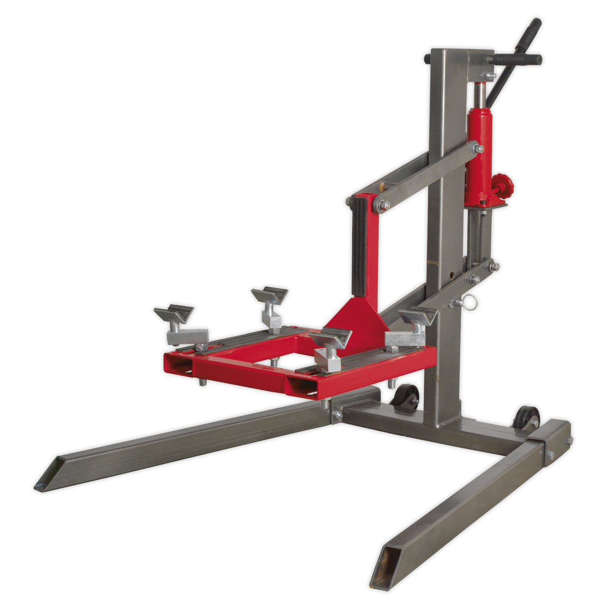 Sealey MCL500 Single Post Hydraulic Portable Motorcycle Lift 450kg Capacity