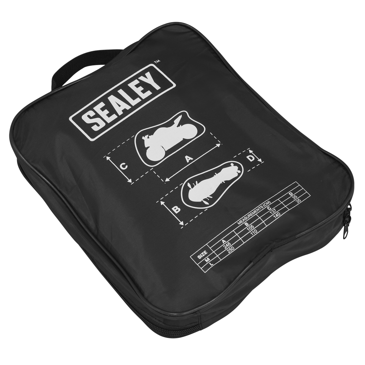 Sealey MCL Motorcycle Cover 2500 x 1100 x 1400mm - Large