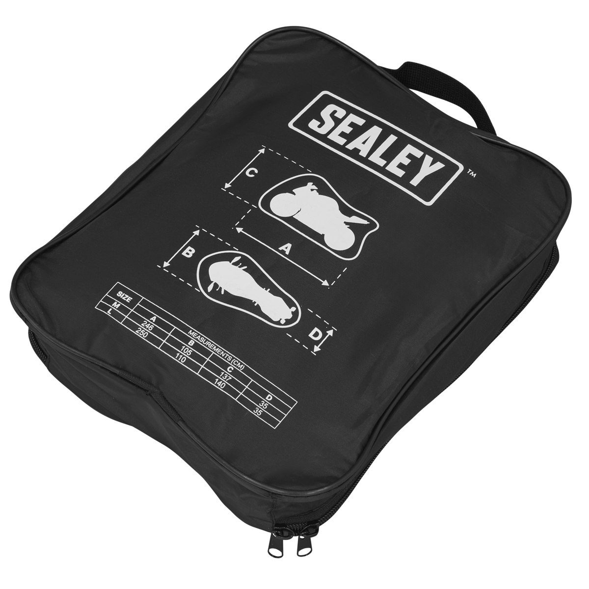 Sealey MCL Motorcycle Cover 2500 x 1100 x 1400mm - Large