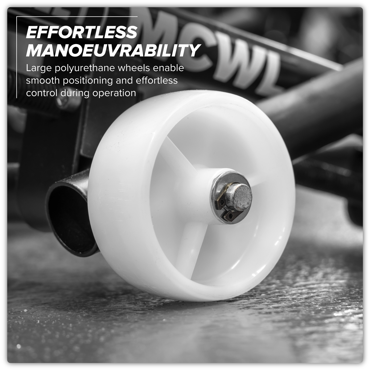 Sealey MCWL Motorcycle Wheel Adjustable Support with Rollers