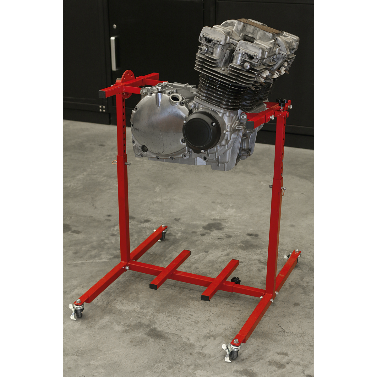 Sealey MES02 Engine Rebuild Stand, Multi-Cylinder 75kg Capacity
