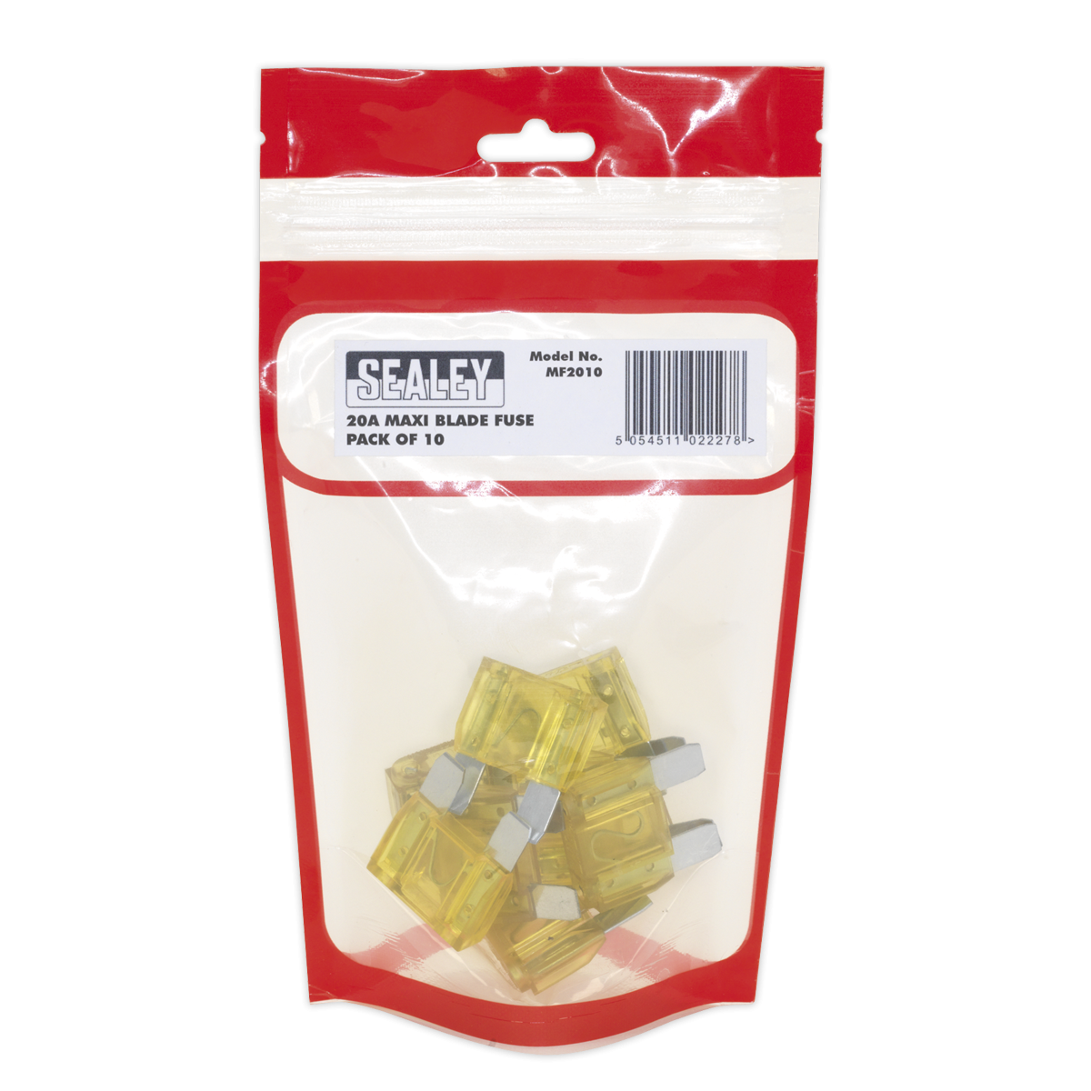Sealey MF2010 Automotive MAXI Blade Fuse 20A - Pack of 10