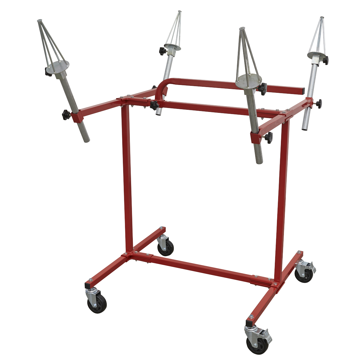 Sealey MK71 Heavy-Duty Alloy Wheel Painting/Repair Stand 4 Wheel Capacity