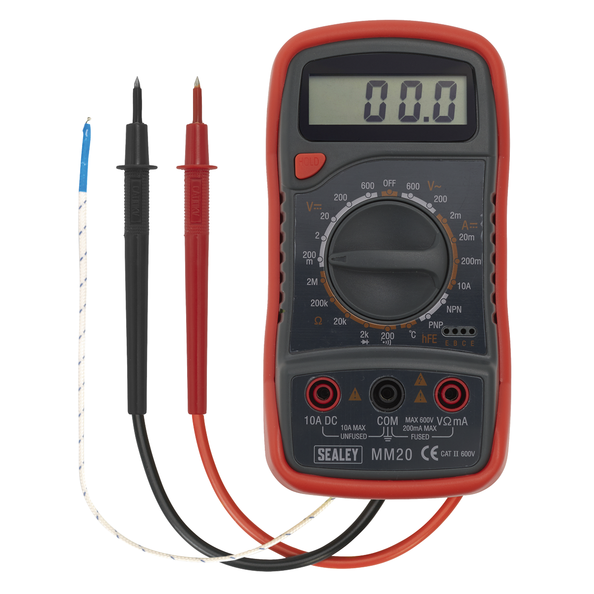 Sealey MM20 8-Function Digital Multimeter with Thermocouple