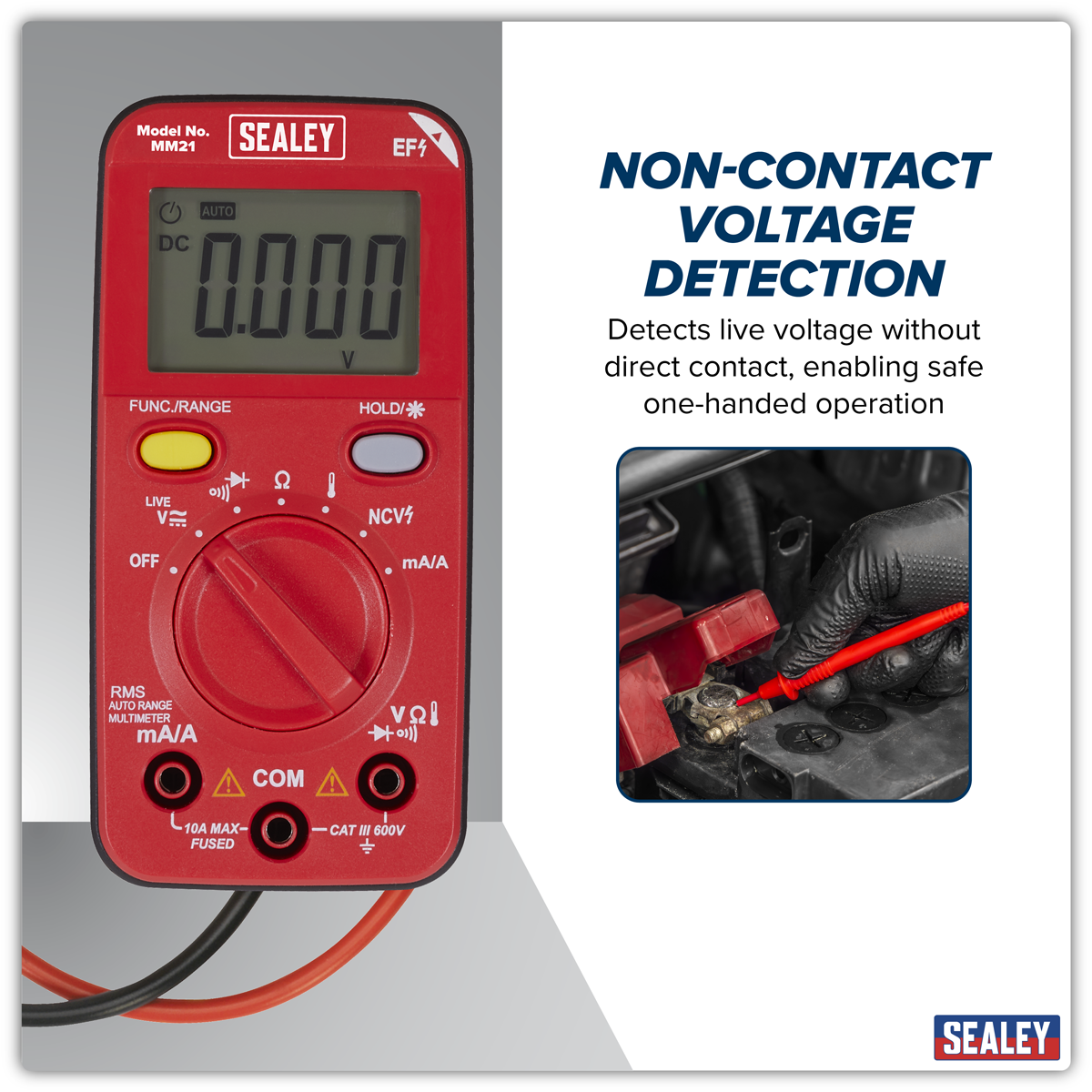 Sealey MM21 10-Function Professional Auto-Ranging Digital Multimeter