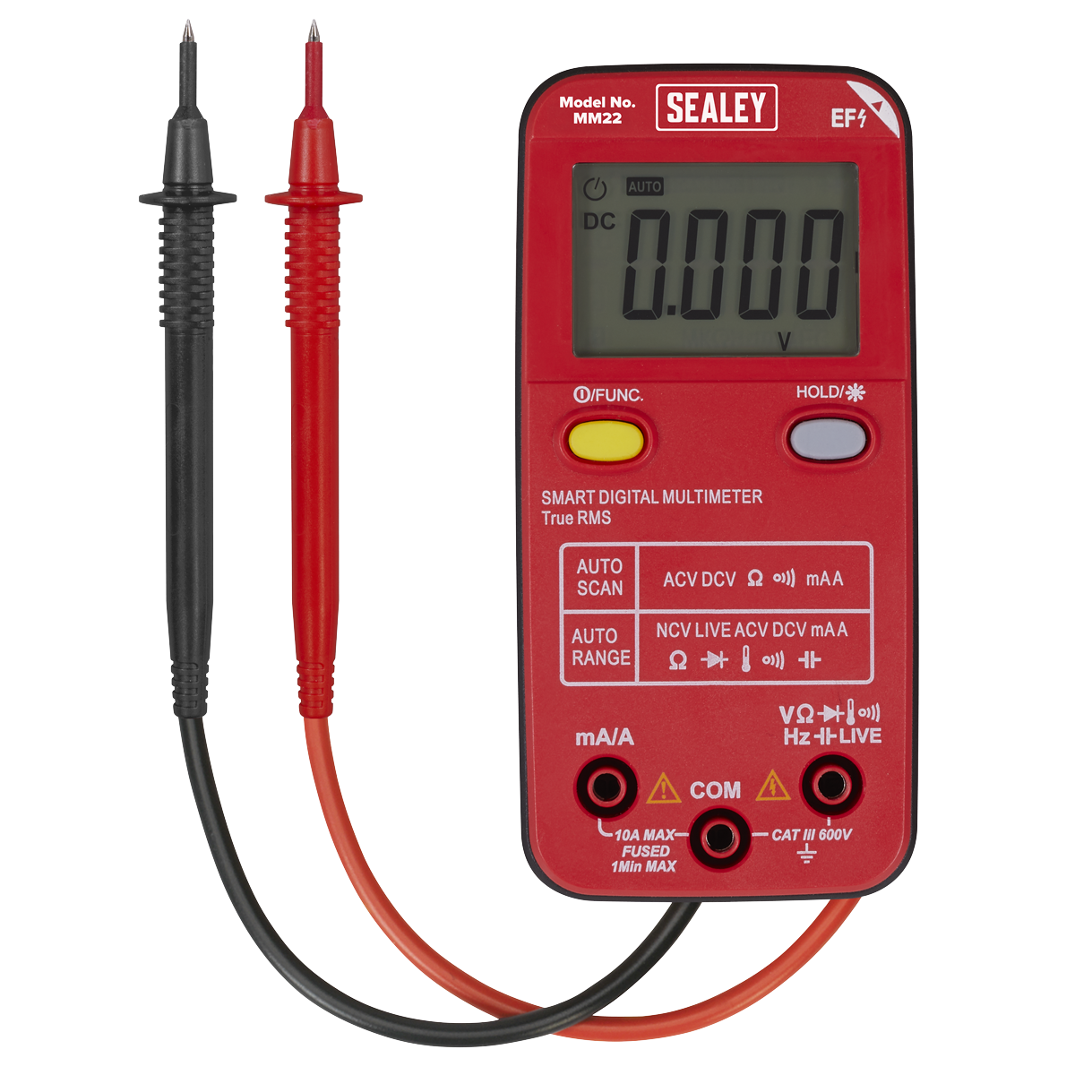 Sealey MM22 13-Function Professional Smart Auto-Scanning Digital Multimeter