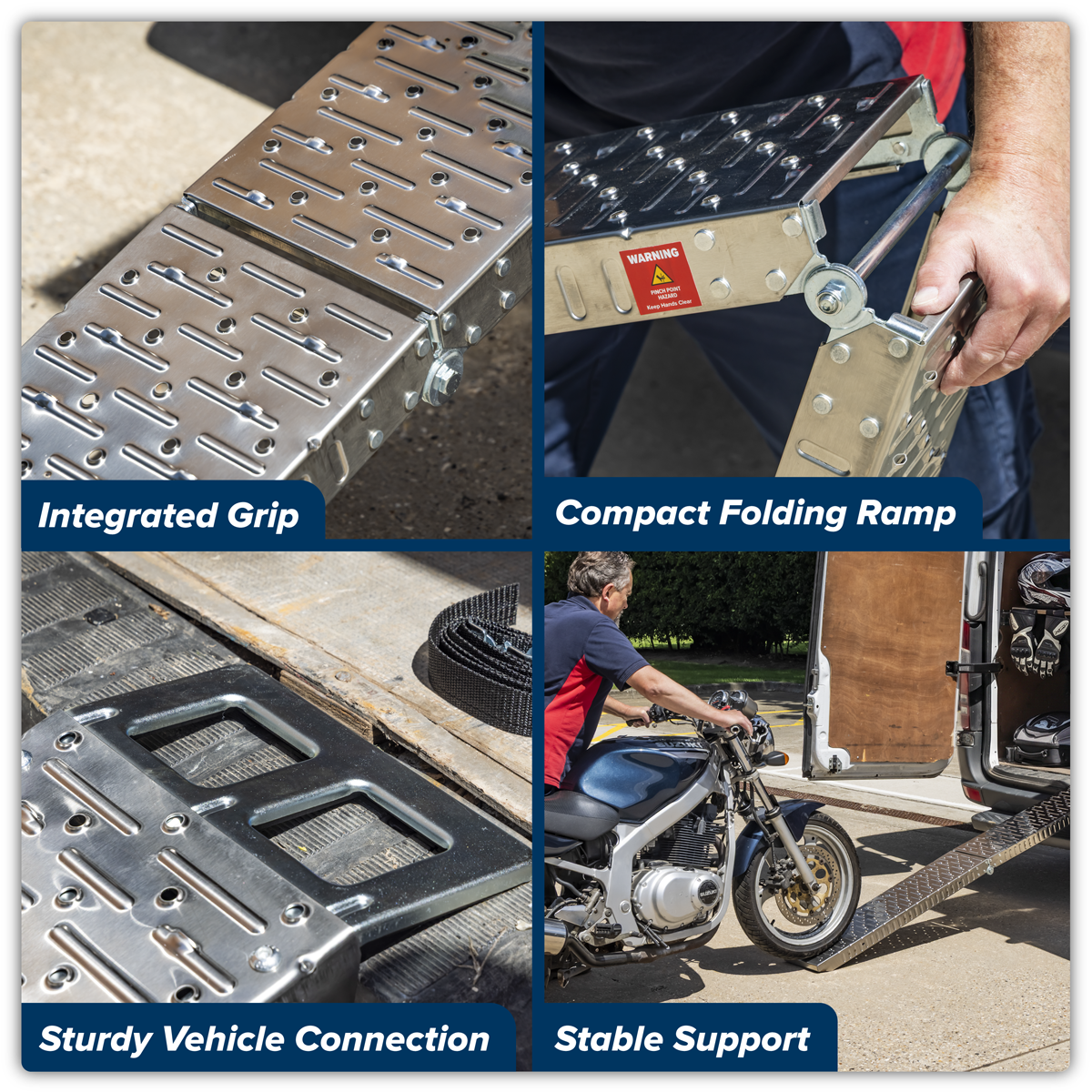 Sealey MR270 Stainless Steel Loading Ramp 270kg Capacity